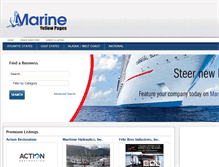 Tablet Screenshot of marineyellowpages.com